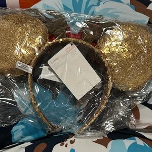 Gold Mickey Mouse ears